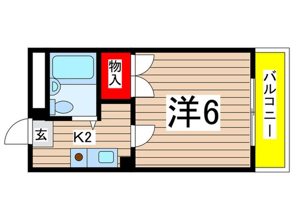 タウンハイツ稲田堤の物件間取画像